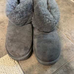 UGG Cozy Gray Women's fluff boots